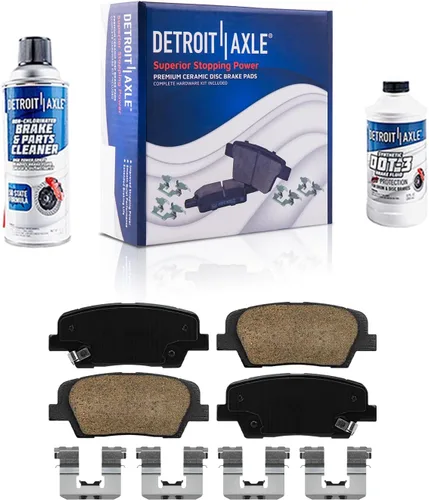 Vista 38 de Detroit Axle - Pastillas de Freno Traseras de Cerámica Izquierda Reemplazo de Pinza para Silverado Sierra Suburban 1500 Tahoe Yukon Escalade ESV EXT