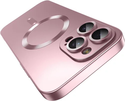 Vista 46 de Funda magnética para iPhone 13 Pro MagSafe con protector de lente de cámara, protección completa, delgada, suave, a prueba de golpes, antiarañazos