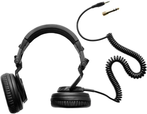Vista 3 de Hercules HDP DJ45: Auriculares cerrados para DJ. Plegables, con auriculares pivotantes y cable de 6,6 pies/6.6 ft