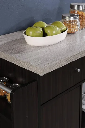 Vista 7 de Hodedah. Isla de cocina con especiero, Madera, Chocolate