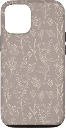 Vista 28 de Butterfly Meadow - Carcasa para iPhone 16, diseño botánico de flores silvestres