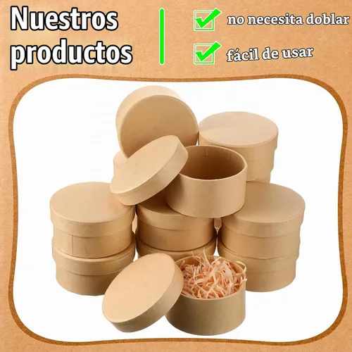 Vista 4 de Geyee 24 cajas de papel de 3.9 pulgadas con tapas, caja de regalo pequeña