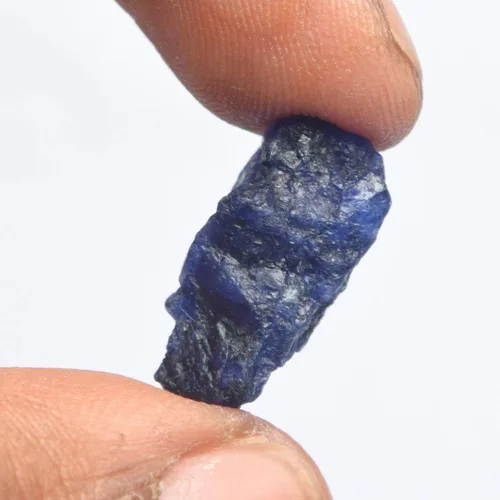 Vista 3 de GEMHUB Piedra de zafiro azul crudo 14.00 Ct sin cortar zafiro curativo Reiki cristal joyería fabricación de joyas decoración del hogar, Gema, azul
