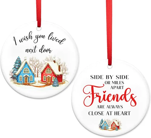 Vista 3 de GAUDORA Regalos de Navidad para Tías para Mujeres - Adornos Navideños de Cerámica 2025 para Decoraciones de Navidad - Regalos de Cumpleaños para Las