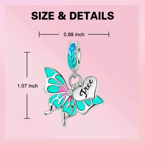 Vista 104 de Dije de girasol con diseño de estrella y luna y elefante para pulsera, collar de plata de ley 925, dijes de corazón de amor para mujer, regalo