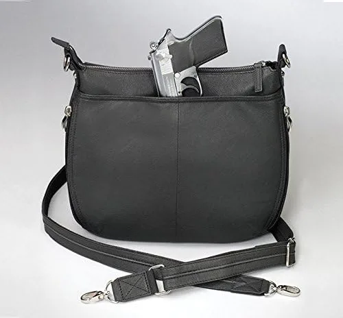 Vista 3 de GTM Gun Tote'n Mamas - Bolso de mano con cremallera cromada