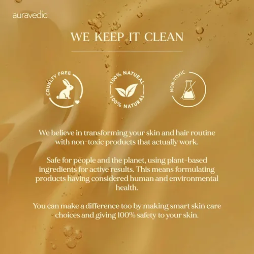 Vista 8 de Auravedic Aceite de cúrcuma para una piel brillante Aceite de masaje facial con azafrán y ashwagandha Apoya la luminosidad y la claridad