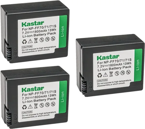 Vista 5 de Kastar Batería NP-FF70 de repuesto para Sony DCR-IP45, DCR-IP45E, DCR-IP5, DCR-IP55, DCR-IP55E, DCR-IP5E, DCR-IP7, DCR-IP7BT, DCR-IP7E, DCR-HC1000