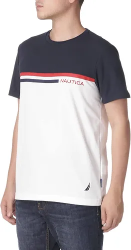 Vista 3 de Nautica Camiseta Navtech Colorblock para hombre