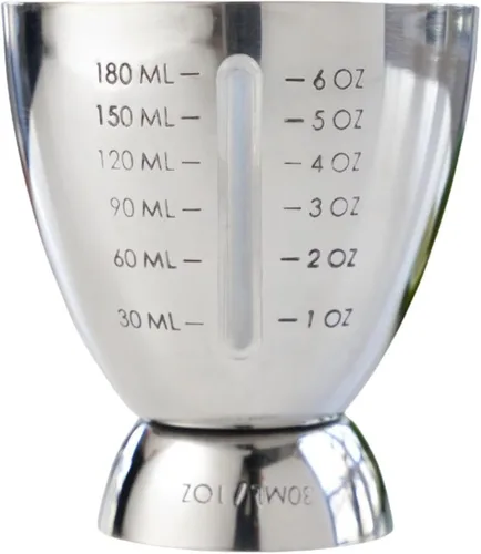 Vista 13 de True Big Jig - Jigger de medición de cóctel para camarero, doble jiggers de acero inoxidable duradero, herramientas de barra, accesorios de bar