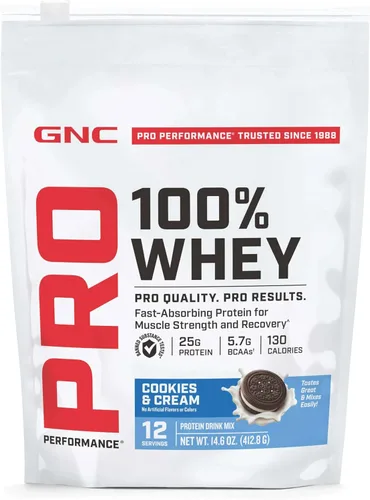 Vista 10 de GNC Pro Performance 100% Proteína de Suero en Polvo 2.0, Absorción Rápida para Fuerza Muscular y Recuperación, Chocolate, 25 Porciones