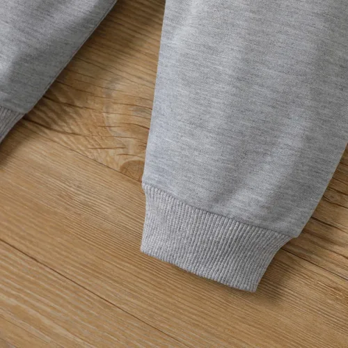 Vista 5 de PATPAT Pantalones deportivos de cintura elástica para bebés, pantalones deportivos sólidos para bebés, pantalones deportivos de meter