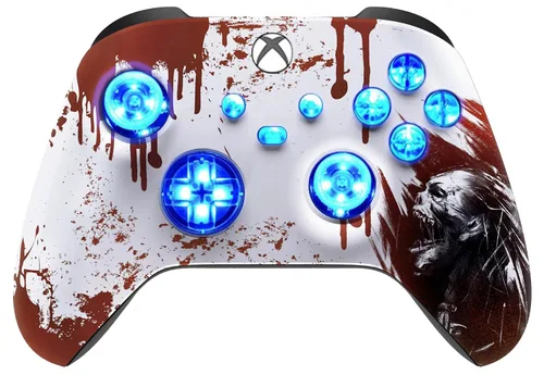 Vista 15 de Silent Modz Custom Modded Controller 7 LED Colors Trigger Stopper w/Pro Grips compatible with Xbox Series S, Xbox Series X, Xbox One, and Windows