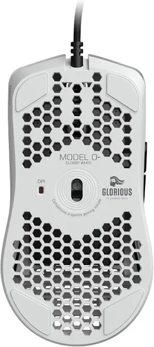 Vista 8 de Glorious Mouse compacto para juegos Model O (Minus) con cable, diseño de panal superligero de 2.05 oz, sensor RGB, Pixart 3360, ambidiestro