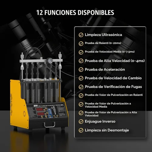 Vista 2 de Probador del limpiador del inyector de combustible CT400, 6