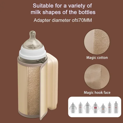 Vista 4 de Calentador de biberones portátil para leche materna y alimentación de fórmula, calentador de biberón rápido para bebés, leche materna sin agua
