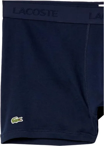 Vista 2 de Lacoste Paquete de 3 calzoncillos tipo bóxer Essentials Classic 100% algodón para hombre