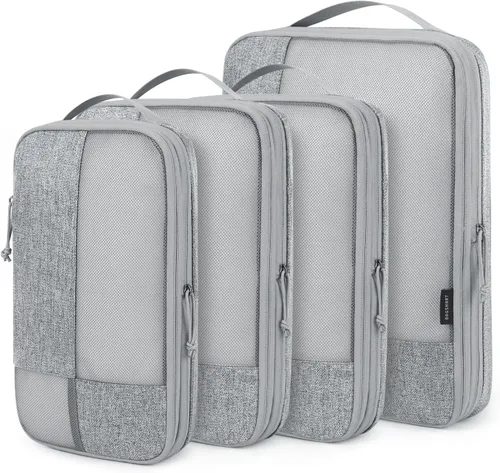 Vista 15 de BAGSMART Juego de 6 cubos de embalaje de compresión para maletas, cubos de viaje de compresión y organizador de maletas para empacar con bolsa