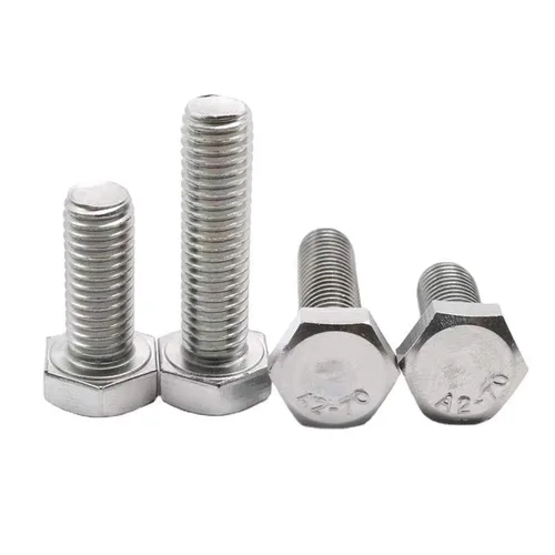 Vista 6 de 10 tornillos hexagonales M6 M6-0.039 x 1.575 in UNC Tornillos de cabeza hexagonal A2-70 (304) de acero inoxidable totalmente roscados, totalmente