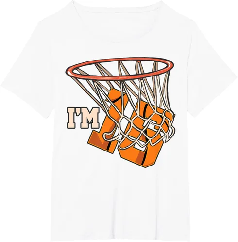 Vista 91 de Camiseta número 15 con temática de baloncesto para fiesta de cumpleaños, Negro, S