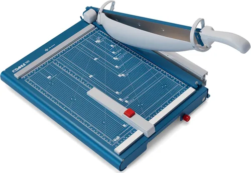 Vista 8 de Dahle Cortadora de guillotina 561 premium, longitud de corte de 14 pulgadas, capacidad de 35 hojas, hoja autoafilable, abrazadera automática