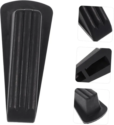 Vista 2 de DOITOOL 6 piezas de tope de puerta para puerta de piso negro tope de puerta protector de pared de puerta parachoques de puerta de goma protector