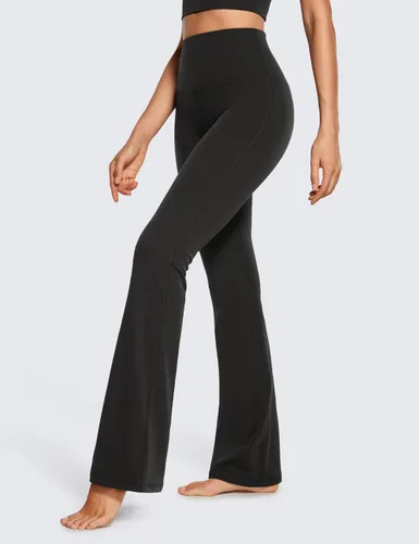 Vista 3 de CRZ YOGA Butterluxe - Leggings acampanados de cintura alta para mujer de 32 pulgadas, pantalones de yoga de pierna ancha con bolsillos, suaves