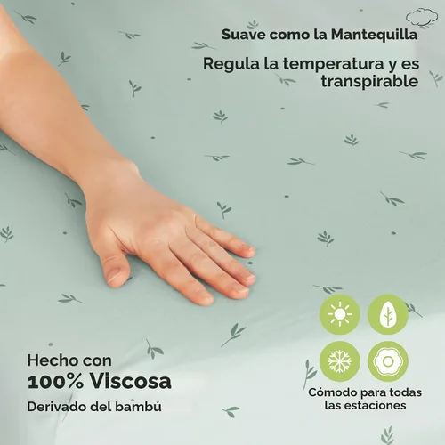 Vista 3 de Pack and Play - Juego de sábanas bajeras para cuna, paquete de 2 unidades conejitos