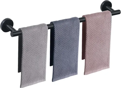 Vista 35 de NearMoon - Barra para toallas de baño, accesorios de baño de acero inoxidable, para toalla de ducha para baño, soporte de toalla montado en la pared