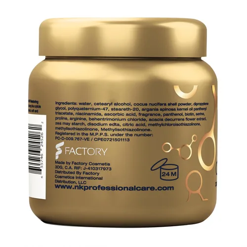 Vista 2 de NK Professional Care – Mascarilla Restauradora – Hidratación y Protección – Anti-Frizz y Acondicionador con Niacinamida, Pantenol, Vitamina C