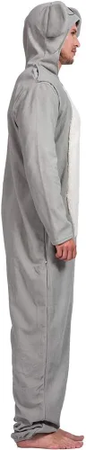 Vista 4 de Snailify Pijama de koala para adultos, disfraz de koala para adultos, Multi colorido