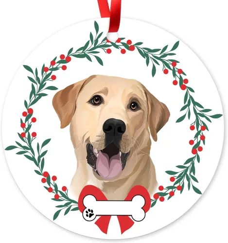 Vista 23 de Adorno de Navidad personalizado de Beagle, adorno personalizado con nombre de mascota, regalos para los amantes de los perros Beagle, decoración