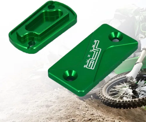 Vista 2 de Tapa de líquido de embrague delantero y trasero para motocicleta, tapa CNC para motocross KX65 01-21 KX80 KX85 KX100 98-21 KX125 92-08 KX250 93-08