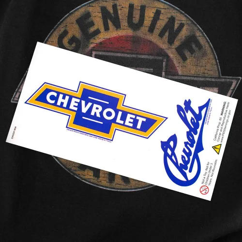 Vista 6 de Chevy Genuine Chevy Parts Distressed Sign T-Shirt & Stickers