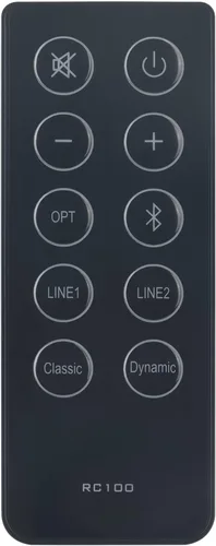 Vista 5 de RC100 Reemplazo de control remoto apto para Edifier RC10D, R2000DB, RC100, R2000D, altavoz multimedia para estantería