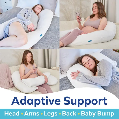 Vista 5 de Dr. Talbot's Almohada de embarazo de mamá - Almohada en forma de U para mujeres embarazadas