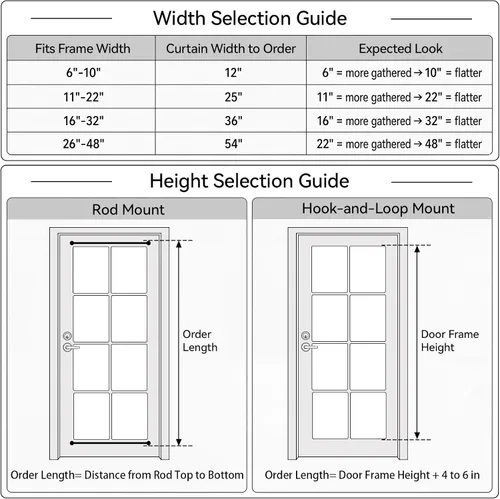Vista 2 de Vatge Cortinas laterales autoadhesivas para puertas de cristal, sin taladro, extraíble, panel de filtrado de luz, 1 panel, 12 pulgadas de ancho x 60