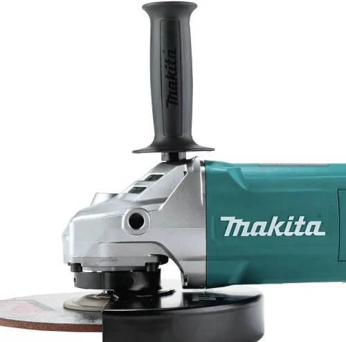Vista 2 de Makita Amoladora angular GA9080 de 9", con mango giratorio e interruptor de bloqueo