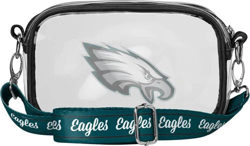 Vista 5 de FOCO NFL Womens NFL Team Logo Stripe Clear Crossbody Bag