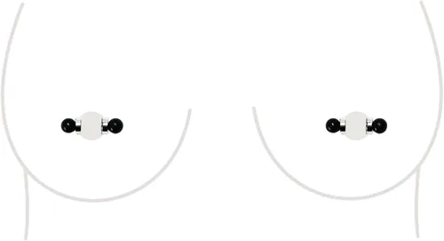 Vista 27 de Anillo de Pezón Falso Sin Perforación Barbell Stud Piercing Falso Joyería Corporal Para Mujeres