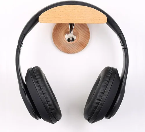 Vista 9 de UKCOCO Soporte de madera maciza para auriculares, soporte de madera, soporte de madera, soporte de madera, soporte para auriculares, soporte