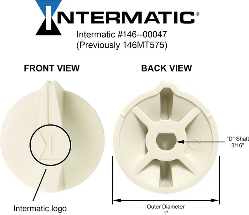 Vista 2 de Intermatic 146MT575 Perilla Temporizador para Temporizadores de Primavera Serie FD - Almendra