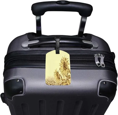 Vista 2 de Guitong viaje equipaje equipaje etiqueta mochila etiqueta maleta viaje identificador inteligente cuero negro gato I Miss You viajes negocios niñas