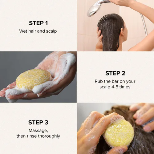 Vista 6 de Maka Nature - Barra de champú refrescante para todo tipo de cabello, 3.35 onzas
