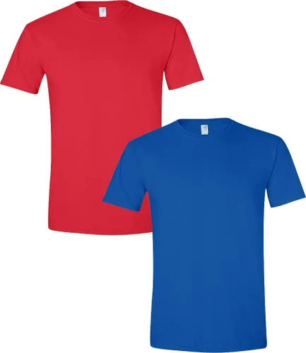 Vista 32 de Gildan Camiseta G500 para hombre Ceniza/baya