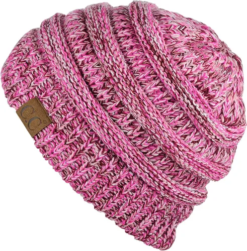 Vista 208 de C.C Trendy Warm Chunky Soft Stretch Cable Knit Beanie