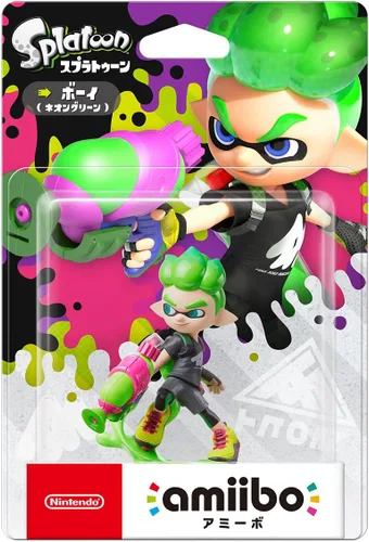 Vista 2 de Nintendo amiibo - Inkling Boy (verde neón) (Splatoon) Japan Import