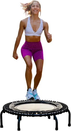 Vista 8 de JumpSport Trampolín de fitness esencial de 39 pulgadas Modelo 220, 230, 250 Trampolín de ejercicio 30 bungees de bajo impacto para adultos