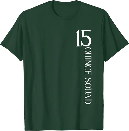 Vista 30 de Quince Squad Quinceanera 15th Birthday - Camiseta de quinceañera para niñas Asphalt Grey
