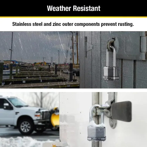Vista 4 de Master Lock M1XDLH Magnum - Candado resistente con llave, 1 paquete